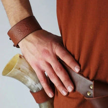 Load image into Gallery viewer, Embossed Leather Bracelet | Durable Adjustable Design