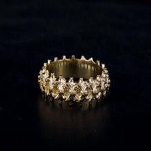 Load image into Gallery viewer, 14K Gold Spine Viking Ring | Handcrafted Workshop Jewelry