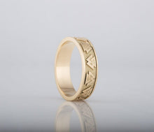 Load image into Gallery viewer, Valknut Symbol Ring | Handmade 14K Gold | Norse Historical Jewelry