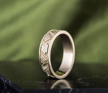 Load image into Gallery viewer, Valknut Symbol Ring | Handmade 14K Gold | Norse Historical Jewelry