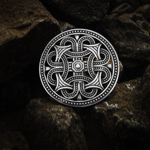 Load image into Gallery viewer, Vintage Round Viking Pin Brooches
