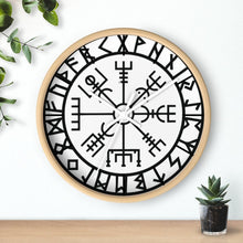 Load image into Gallery viewer, Viking Vegvisir Wayfinder Compass Wall clock
