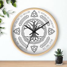 Load image into Gallery viewer, Viking Tree of Life Wall Clock