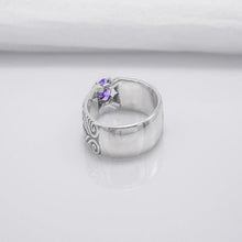 Load image into Gallery viewer, 925 Silver Ring With Unique Ornament, Handcrafted Ring