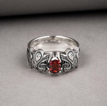 Load image into Gallery viewer, Fenrir Wolf Viking Ring | Handcrafted Sterling Silver
