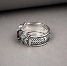 Load image into Gallery viewer, Fenrir Wolf Viking Ring | Handcrafted Sterling Silver
