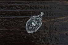 Load image into Gallery viewer, Pendant with Skull Sterling Silver Handmade Jewelry