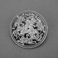 Load image into Gallery viewer, Vintage Round Viking Pin Brooches