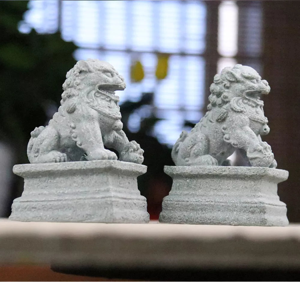 Chinese Guardian Lions Statues
