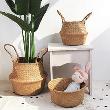 Load image into Gallery viewer, Hand Woven Natural Baskets Norse Decor