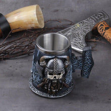 Load image into Gallery viewer, Viking Lover Feasting Tankard Warrior Skull Norse Decor