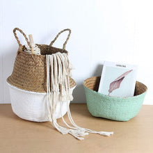 Load image into Gallery viewer, Hand Woven Natural Baskets Norse Decor