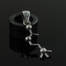 Load image into Gallery viewer, Acetylcholine Symbol Pendant Sterling Silver Handmade Jewelry