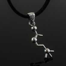 Load image into Gallery viewer, Acetylcholine Symbol Pendant Sterling Silver Handmade Jewelry