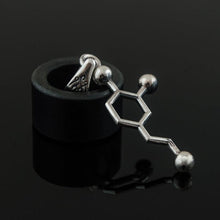 Load image into Gallery viewer, Dopamine Symbol Pendant Sterling Silver Handmade Jewelry