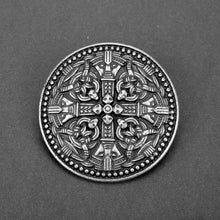 Load image into Gallery viewer, Vintage Round Viking Pin Brooches