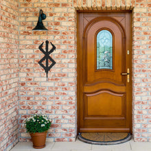 Load image into Gallery viewer, Viking Berserker Rune Metal Wall Sign