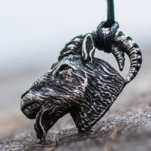 Load image into Gallery viewer, Goat Pendant Sterling Silver Unique Jewelry