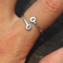 Load image into Gallery viewer, Adjustable Rune Words Cuff Ring