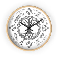 Load image into Gallery viewer, Viking Tree of Life Wall Clock