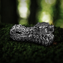 Load image into Gallery viewer, Bear Jewelry Berserker Bear Bracelet - Steel Norse Viking Jewelry