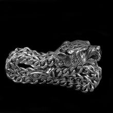 Load image into Gallery viewer, Bear Jewelry Berserker Bear Bracelet - Steel Norse Viking Jewelry