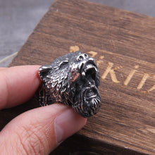 Load image into Gallery viewer, Berserker Bear Warrior Ring