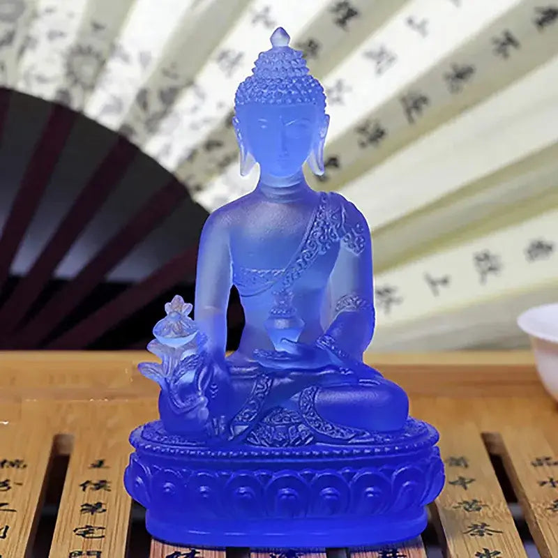 Blue Buddha Statue - Blue