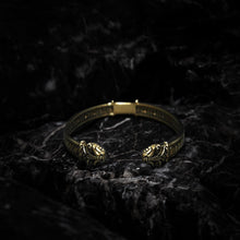 Load image into Gallery viewer, Bronze Viking Odins Ravens Bracelet