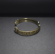 Load image into Gallery viewer, Bronze Viking Odins Ravens Bracelet