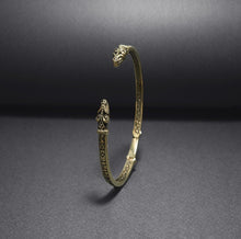 Load image into Gallery viewer, Bronze Viking Odins Ravens Bracelet
