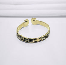 Load image into Gallery viewer, Bronze Viking Odins Ravens Runic Bracelet