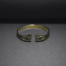 Load image into Gallery viewer, Bronze Viking Odins Ravens Runic Bracelet
