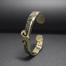 Load image into Gallery viewer, Bronze Viking Troll Cross Bracelet