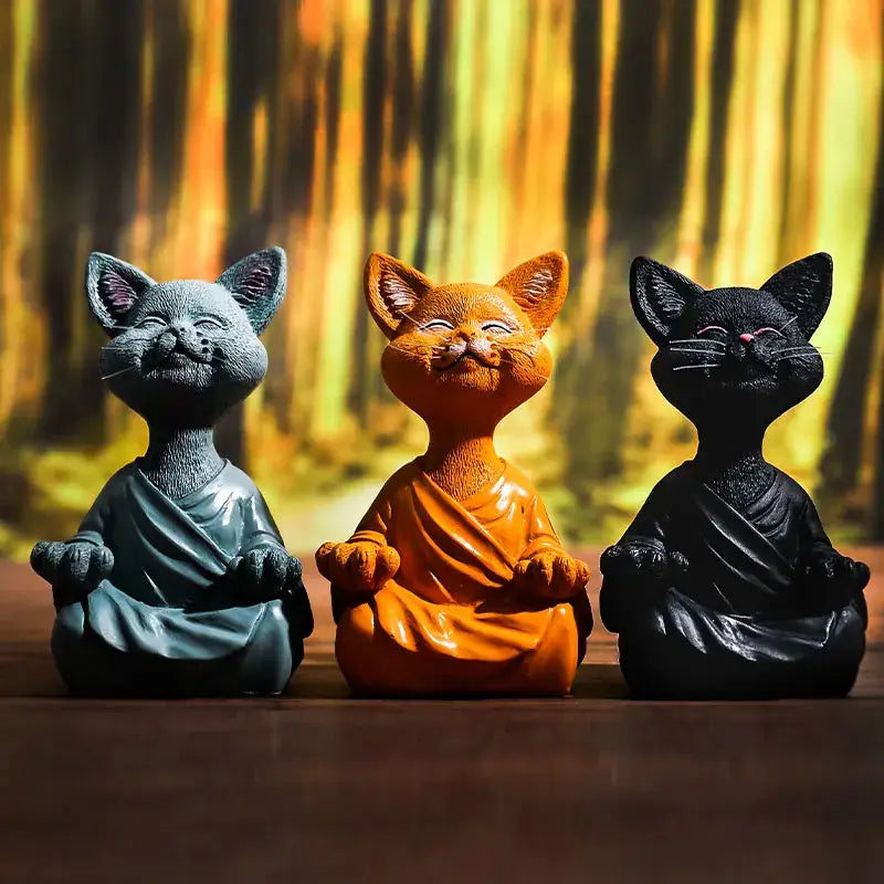 Buddha Cat Statue