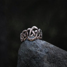 Load image into Gallery viewer, Handcrafted Sterling Silver Celtic Knot Ring | Ornate Historical Jewelry