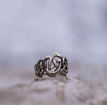 Load image into Gallery viewer, Handcrafted Sterling Silver Celtic Knot Ring | Ornate Historical Jewelry