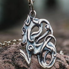 Load image into Gallery viewer, Celtic & Viking Wolf Pendant |Handcrafted Sterling Silver