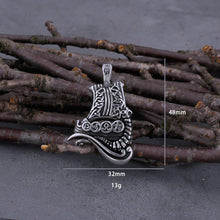 Load image into Gallery viewer, Dragon Boat Stainless Steel Viking Necklace