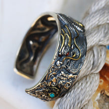 Load image into Gallery viewer, Dragon Metal Viking Bracelet