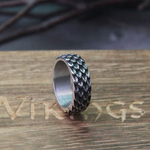 Load image into Gallery viewer, Dragon Scale Modern Steel Ring