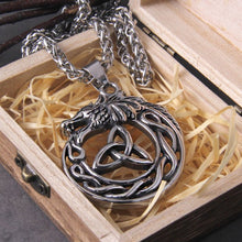 Load image into Gallery viewer, Dragon Stainless Steel Necklace with Pendant Triangle