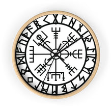 Load image into Gallery viewer, Viking Vegvisir Wayfinder Compass Wall clock