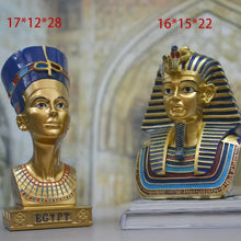 Load image into Gallery viewer, Egyptian Pharaoh Tutankhamun Bust Statue