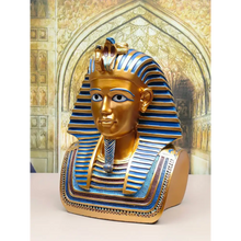 Load image into Gallery viewer, Egyptian Pharaoh Tutankhamun Bust Statue