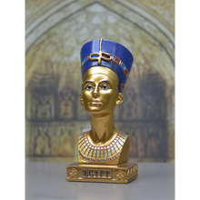 Load image into Gallery viewer, Egyptian Pharaoh Tutankhamun Bust Statue