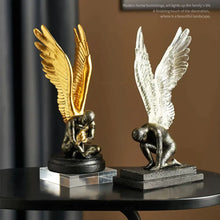 Load image into Gallery viewer, Gold Angel Statue