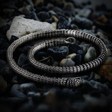 Load image into Gallery viewer, Jormungandr Segmented Viking Steel Necklace