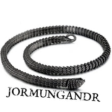Load image into Gallery viewer, Jormungandr Segmented Viking Steel Necklace