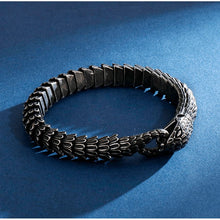Load image into Gallery viewer, Jormungandr World-Serpent Segmented Steel Nordic Bracelet